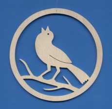 Fensterbild "Singvogel" klein